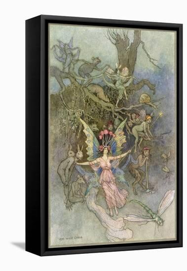 Fairies and Other Creatures-Warwick Goble-Framed Stretched Canvas