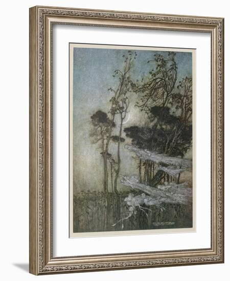 Fairies at the New Moon-Arthur Rackham-Framed Photographic Print