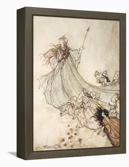 ..Fairies Away! We Shall Chide Downright, If I Longer Stay-Arthur Rackham-Framed Premier Image Canvas