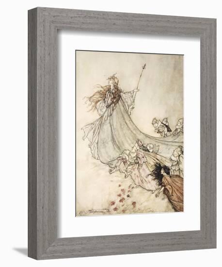 ..Fairies Away! We Shall Chide Downright, If I Longer Stay-Arthur Rackham-Framed Premium Giclee Print