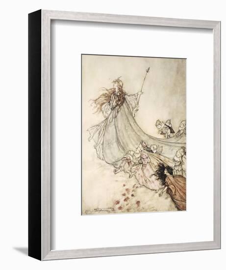 ..Fairies Away! We Shall Chide Downright, If I Longer Stay-Arthur Rackham-Framed Premium Giclee Print