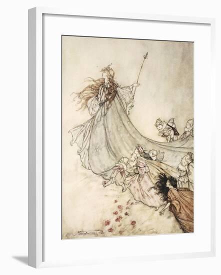 ..Fairies Away! We Shall Chide Downright, If I Longer Stay-Arthur Rackham-Framed Giclee Print