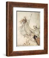 ..Fairies Away! We Shall Chide Downright, If I Longer Stay-Arthur Rackham-Framed Giclee Print