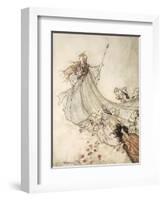 ..Fairies Away! We Shall Chide Downright, If I Longer Stay-Arthur Rackham-Framed Giclee Print