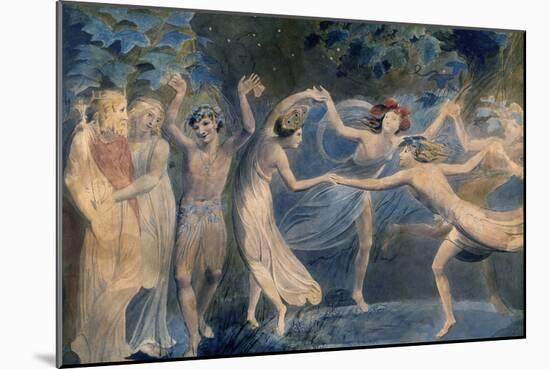 Fairies, C. 1786-William Blake-Mounted Giclee Print