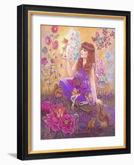 Fairies in My Garden-Judy Mastrangelo-Framed Giclee Print