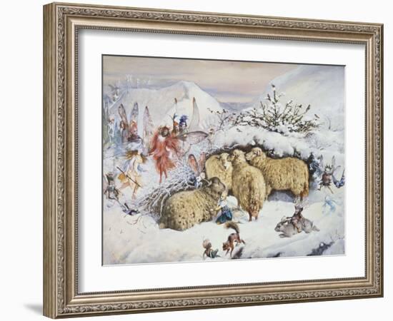 Fairies in the Snow-John Anster Fitzgerald-Framed Giclee Print