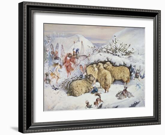 Fairies in the Snow-John Anster Fitzgerald-Framed Giclee Print