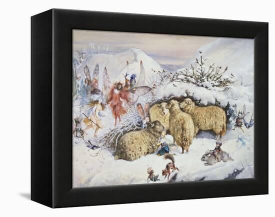 Fairies in the Snow-John Anster Fitzgerald-Framed Premier Image Canvas