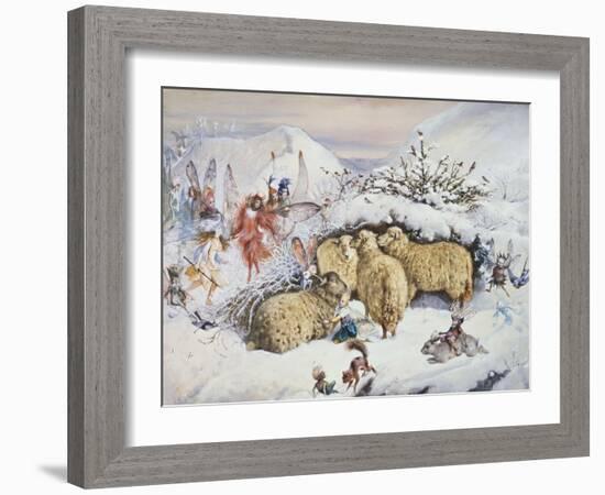 Fairies in the Snow-John Anster Fitzgerald-Framed Giclee Print