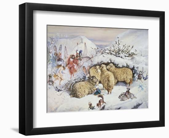 Fairies in the Snow-John Anster Fitzgerald-Framed Giclee Print