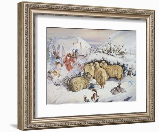 Fairies in the Snow-John Anster Fitzgerald-Framed Giclee Print