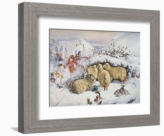 Fairies in the Snow-John Anster Fitzgerald-Framed Giclee Print