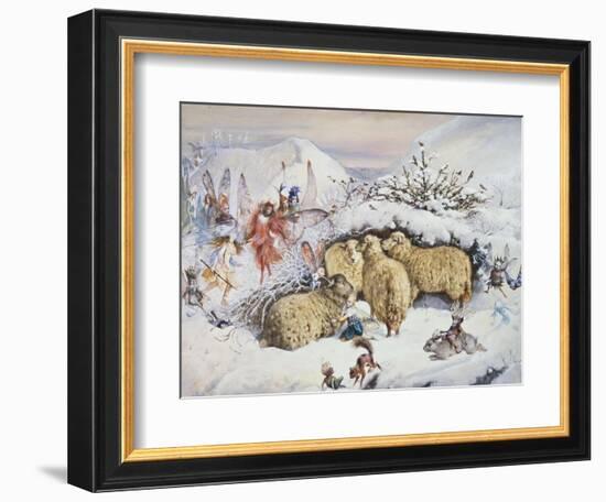 Fairies in the Snow-John Anster Fitzgerald-Framed Giclee Print