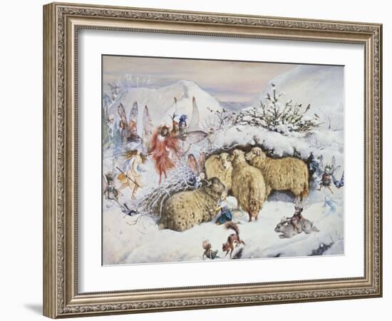 Fairies in the Snow-John Anster Fitzgerald-Framed Giclee Print