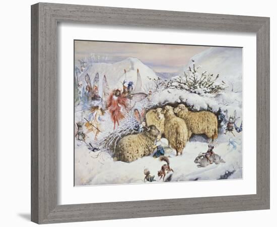 Fairies in the Snow-John Anster Fitzgerald-Framed Giclee Print