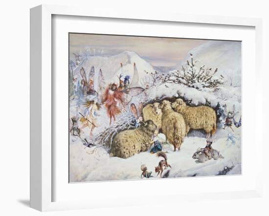 Fairies in the Snow-John Anster Fitzgerald-Framed Giclee Print