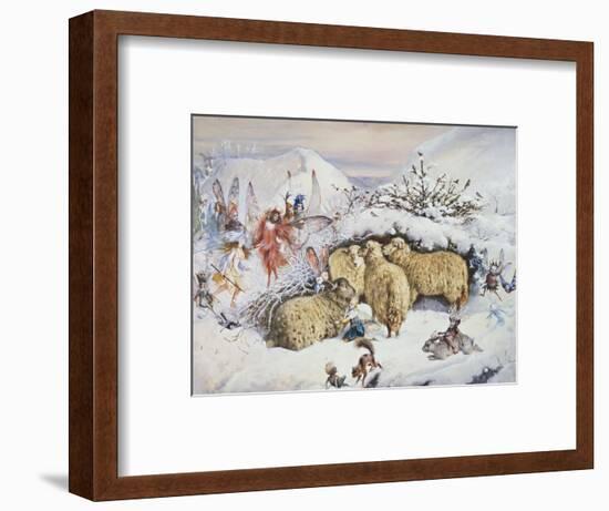 Fairies in the Snow-John Anster Fitzgerald-Framed Premium Giclee Print