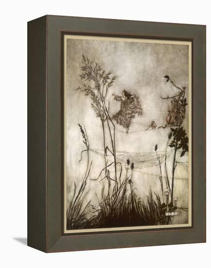 Fairies, Kensington Gdns-Arthur Rackham-Framed Premier Image Canvas