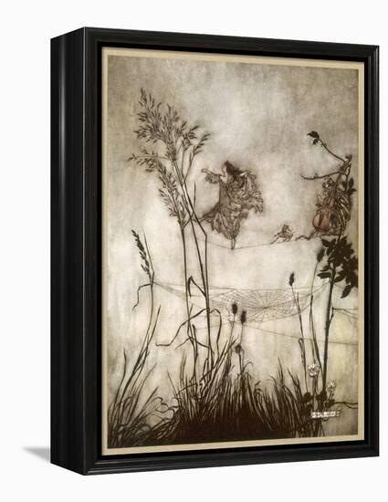 Fairies, Kensington Gdns-Arthur Rackham-Framed Premier Image Canvas