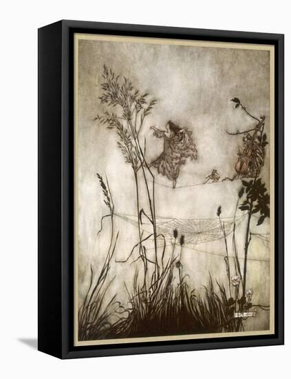 Fairies, Kensington Gdns-Arthur Rackham-Framed Premier Image Canvas