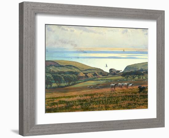 Fairlight Downs, Sunlight on the Sea-William Holman Hunt-Framed Giclee Print