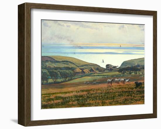 Fairlight Downs, Sunlight on the Sea-William Holman Hunt-Framed Giclee Print