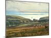 Fairlight Downs, Sunlight on the Sea-William Holman Hunt-Mounted Giclee Print