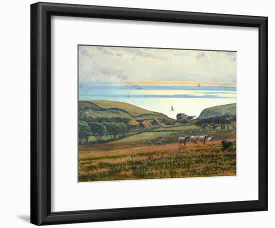 Fairlight Downs, Sunlight on the Sea-William Holman Hunt-Framed Giclee Print