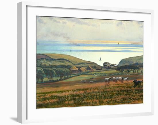 Fairlight Downs, Sunlight on the Sea-William Holman Hunt-Framed Giclee Print