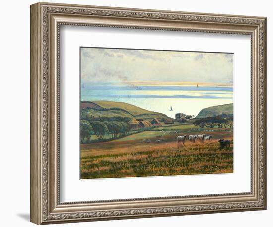 Fairlight Downs, Sunlight on the Sea-William Holman Hunt-Framed Giclee Print