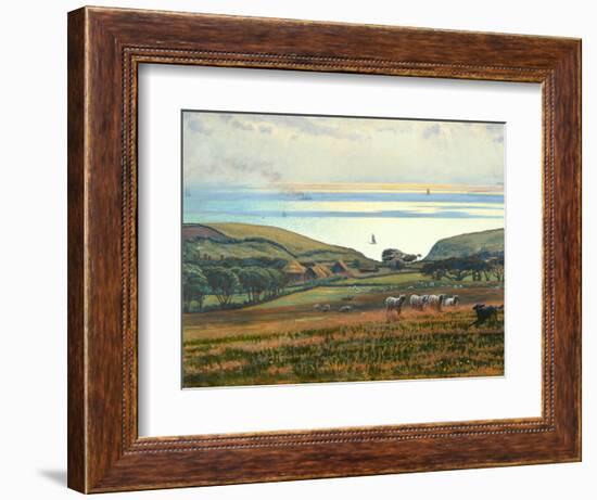 Fairlight Downs, Sunlight on the Sea-William Holman Hunt-Framed Giclee Print