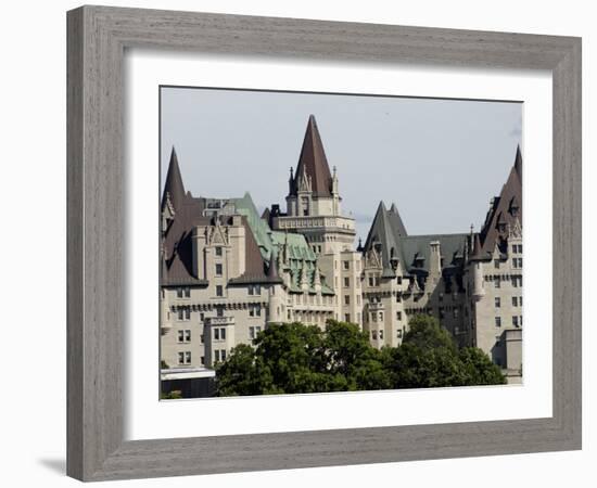 Fairmont Chateau Laurier Hotel, Ottawa, Ontario Province, Canada-De Mann Jean-Pierre-Framed Photographic Print