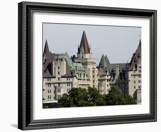 Fairmont Chateau Laurier Hotel, Ottawa, Ontario Province, Canada-De Mann Jean-Pierre-Framed Photographic Print