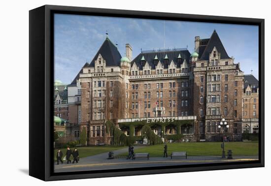 Fairmont Empress Hotel, Victoria, Vancouver Island, British Columbia, Canada-Walter Bibikow-Framed Premier Image Canvas