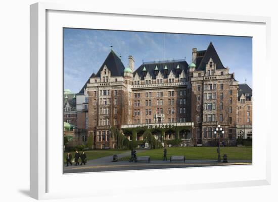 Fairmont Empress Hotel, Victoria, Vancouver Island, British Columbia, Canada-Walter Bibikow-Framed Photographic Print