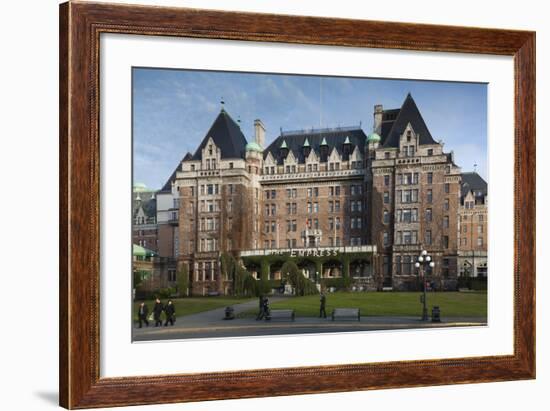 Fairmont Empress Hotel, Victoria, Vancouver Island, British Columbia, Canada-Walter Bibikow-Framed Photographic Print