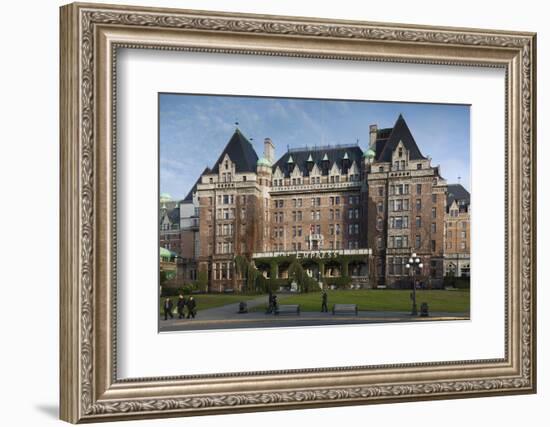 Fairmont Empress Hotel, Victoria, Vancouver Island, British Columbia, Canada-Walter Bibikow-Framed Photographic Print