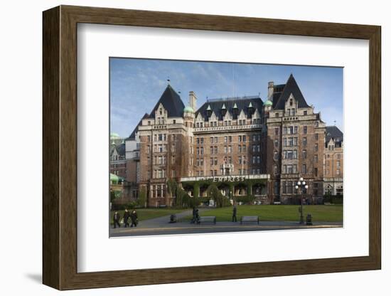 Fairmont Empress Hotel, Victoria, Vancouver Island, British Columbia, Canada-Walter Bibikow-Framed Photographic Print