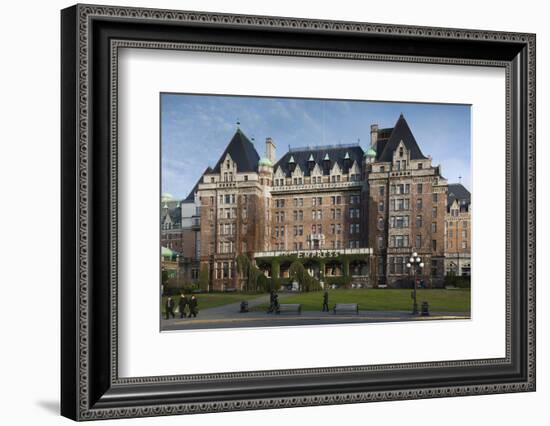 Fairmont Empress Hotel, Victoria, Vancouver Island, British Columbia, Canada-Walter Bibikow-Framed Photographic Print