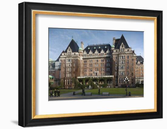 Fairmont Empress Hotel, Victoria, Vancouver Island, British Columbia, Canada-Walter Bibikow-Framed Photographic Print