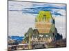 Fairmont Le Chateau Frontenac by St. Lawrence River, Quebec City, Canada-Keren Su-Mounted Photographic Print
