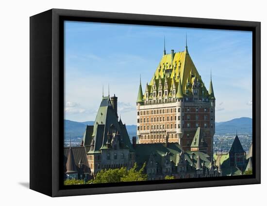 Fairmont Le Chateau Frontenac Hotel, Quebec City, Quebec, Canada, North America-Michael DeFreitas-Framed Premier Image Canvas