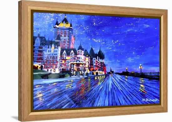 Fairmont Le Chateau Frontenac Quebec Canada By Nig-Martina Bleichner-Framed Stretched Canvas