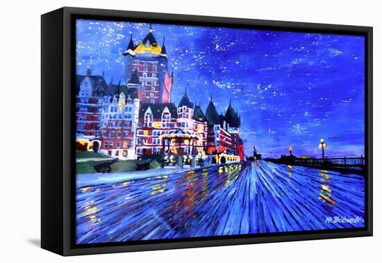 Fairmont Le Chateau Frontenac Quebec Canada By Nig-Martina Bleichner-Framed Stretched Canvas