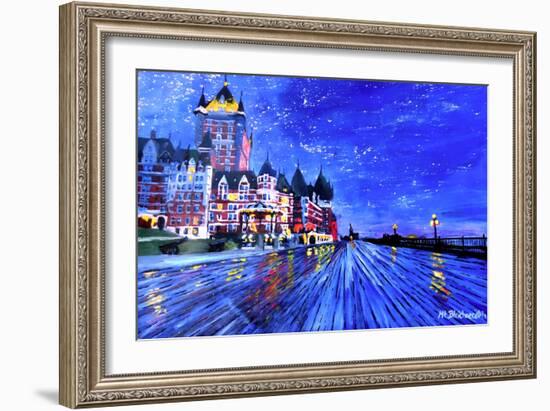 Fairmont Le Chateau Frontenac Quebec Canada By Nig-Martina Bleichner-Framed Art Print