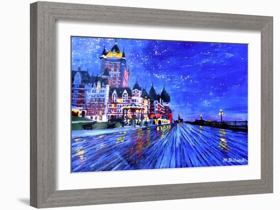 Fairmont Le Chateau Frontenac Quebec Canada By Nig-Martina Bleichner-Framed Art Print