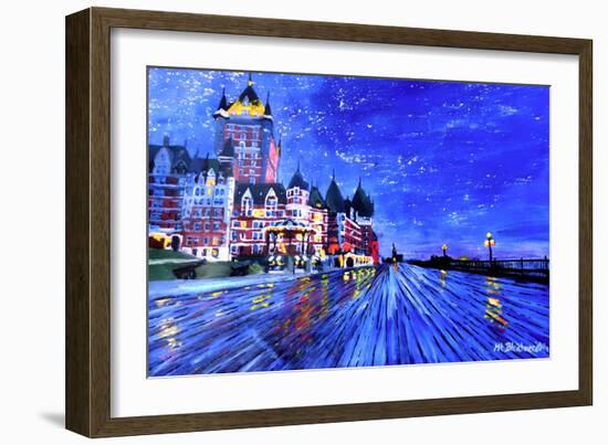 Fairmont Le Chateau Frontenac Quebec Canada By Nig-Martina Bleichner-Framed Art Print