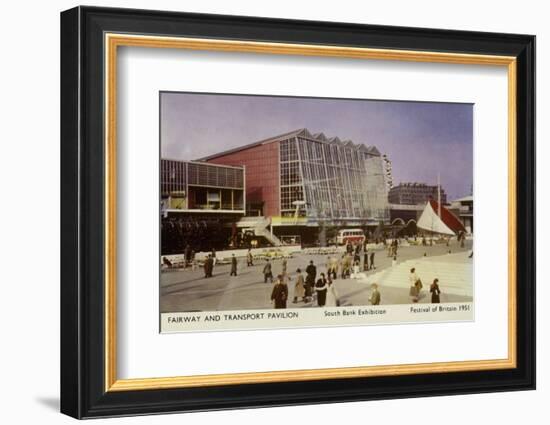 Fairway and Transport Pavilion, Festival of Britain, South Bank Exhibition, London, 1951-null-Framed Photographic Print