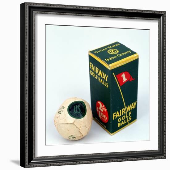 Fairway golf ball and box, c1910s-Unknown-Framed Giclee Print